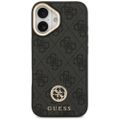Puzdro Guess 4G Strass Logo & Big Strap Metal Buttons MagSafe pre iPhone 17 čierna