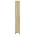 vidaXL Skrinka do kúpeľne dub sonoma 30x30x190 cm spracované drevo