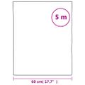 vidaXL Okenná fólia matná šedá 60x500 cm PVC