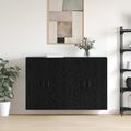 vidaXL Nástenná skrinka 2 ks Čierny dub 69,5 x 34 x 90 cm