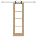 vidaXL Posuvné dvere ORKDAL 61 x 198,5 cm Prírodná a čierna