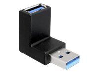 USB adaptér - USB typ A (M) do USB typ A (F) - USB 3.0 - čierna