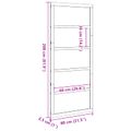 vidaXL Zavesené posuvné dvere 80 x 2,5 x 208 cm Borovicový masív