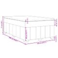 vidaXL Boxspring posteľ s matracom, tmavosivá 120x190 cm, látka