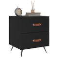 vidaXL Nočné stolíky 2 ks čierne 40x35x47,5 cm kompozitné drevo