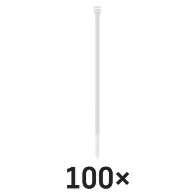 Sťahovacia páska 100×2,5, biela, 100 ks