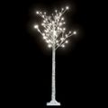 vidaXL Vianočný stromček/vŕba 156 LED 1,5m studená biela, dovnútra/von