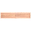 vidaXL Stolová doska bledohnedá 200x40x(2-6)cm ošetrený masívny dub