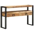 vidaXL Konzolový stôl Hnedá 120 x 33 x 75 cm Masívne mango drevo