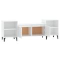 vidaXL TV skrinka lesklá biela 160x35x55 cm spracované drevo