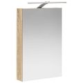 vidaXL Kúpeľňová zrkadlová skrinka Sonoma dub 40 x 10,5 x 60,5 cm