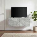 vidaXL Nástenná TV skrinka 78,5 x 41 x 30 cm Betónovo sivá