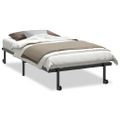 VidaXL Rám postele bez matraca Skladací Čierna 107x203 cm Oceľ