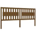 vidaXL Posteľný rám s čelom medovo-hnedý 200x200 cm masívne drevo