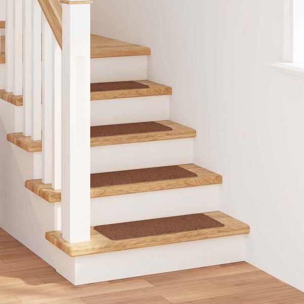 vidaXL Protišmykové schodové rohože 15 pcs Žltá 60 x 25 cm PP