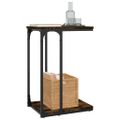vidaXL Bočný stolík dymový dub 40x30x60 cm spracované drevo