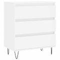 vidaXL Komoda biela 60x35x70 cm spracované drevo