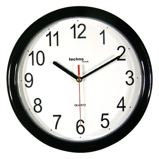 Hodiny analógové TechnoLine WT 600 Quartz 26 cm čierne