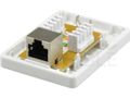 Zásuvka NEKU CAT5E FTP 1 x RJ45 na omietku biela