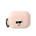 Puzdro Karl Lagerfeld pre Airpods Pro 2 KLAP2RUNCHP ružové 3D Silikónové NFT Karl