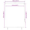 vidaXL Vonkajšia zatemňovacia roleta 120x250 cm biela a oranžová