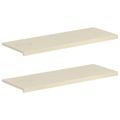 vidaXL Parapety 2 ks Biela 110 x 40 x 2 cm Masívne dubové drevo