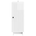 vidaXL Servírovacia skriňa Biela s vysokým leskom 33 x 34,5 x 90 cm