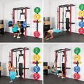 Multifunkčný posilňovací stojan - Power Rack HMS KLT22 červený