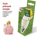 LED žiarovka Filament sviečka A CLASS / E14 / 3,8 W (60 W) / 806 lm / teplá biela