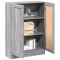 vidaXL Knižnica sivý dub sonoma 82,5x30,5x115 cm kompozitné drevo