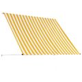 vidaXL Zaťahovacia markíza 200x150 cm žlto-biela