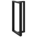 vidaXL Nohy barového stola v tvare T, 2 ks, čierne, 60x35x(110-111) cm, oceľové