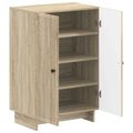 vidaXL Skriňa na topánky EDE 59,5 x 39,5 x 90 cm Kompozitné drevo