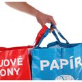 Taška na triedený odpad SORT EASY CARTON, 30x30x40cm, 36l SIXTOL