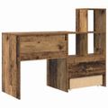 vidaXL Stôl Staré drevo Kompozitné drevo 131,5 x 50 x 106,5 cm