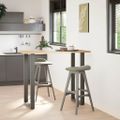 vidaXL Nohy barového stola v tvare U, 2 ks, antracitové, 60 x (110-111) cm, oceľ