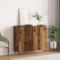vidaXL Servírovacia skriňa Staré drevo 90 x 34 x 80 cm