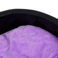 vidaXL Pelech pre psa čierno-fialový 99x89x21 cm plyš a umelá koža