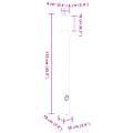 vidaXL Stĺpikové svietidlo so zásuvkou 110 cm čierne IP44