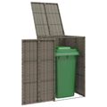 vidaXL Kôš na odpadky Sivá 65 x 80 x 115 cm Polyetylén