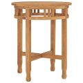 vidaXL Bistro stolík Ø60x75,5 cm teakový masív