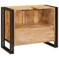 vidaXL Skrinka pod umývadlo Hnedá 71 x 33 x 58 cm Masívne mango drevo