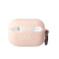 Puzdro Karl Lagerfeld pre Airpods Pro 2 KLAP2RUNCHP ružové 3D Silikónové NFT Karl
