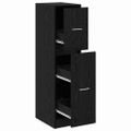 vidaXL Lekárenský kabinet Čierny dub 30 x 41 x 118 cm Kompozitné drevo
