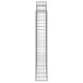 vidaXL Oblúkové gabionové koše 7ks 200x50x180/200cm pozinkované železo