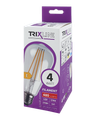 Dekoračná LED žiarovka FILAMENT 4W 480lm ST64 E27 teplá biela Trixline