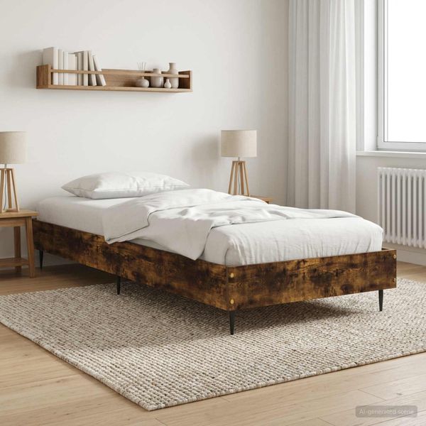 vidaXL Rám postele Dymový dub 80 x 200 cm Kompozitné drevo