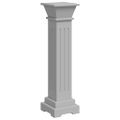 vidaXL Štvorcový stĺpový stojan na rastliny sivý 17x17x66 cm MDF