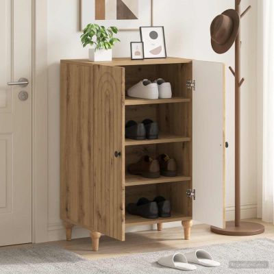vidaXL Skriňa na topánky ALKMAAR 59,5 x 39,5 x 90 cm Kompozitné drevo