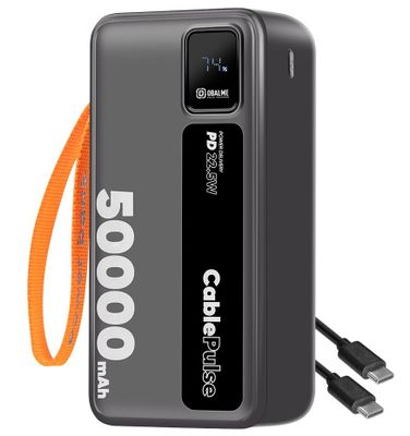OBAL: ME CablePulse Powerbanka 50000mAh 22,5 W Black